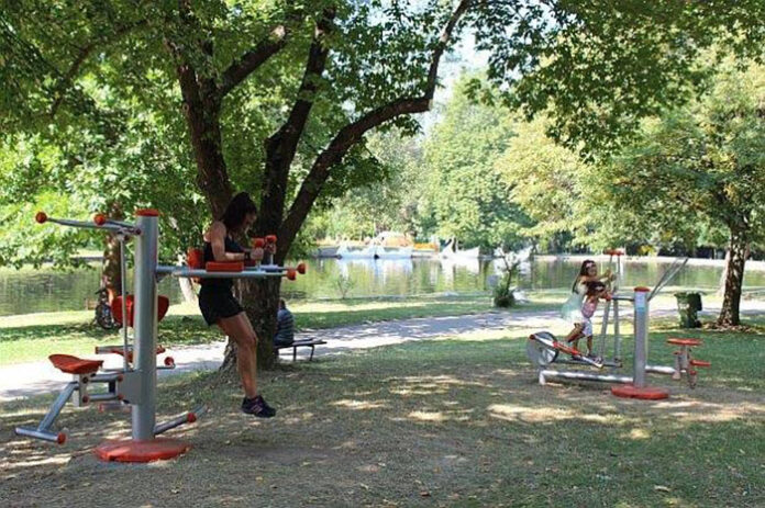 Бело поле и Логодаж с фитнес на открито