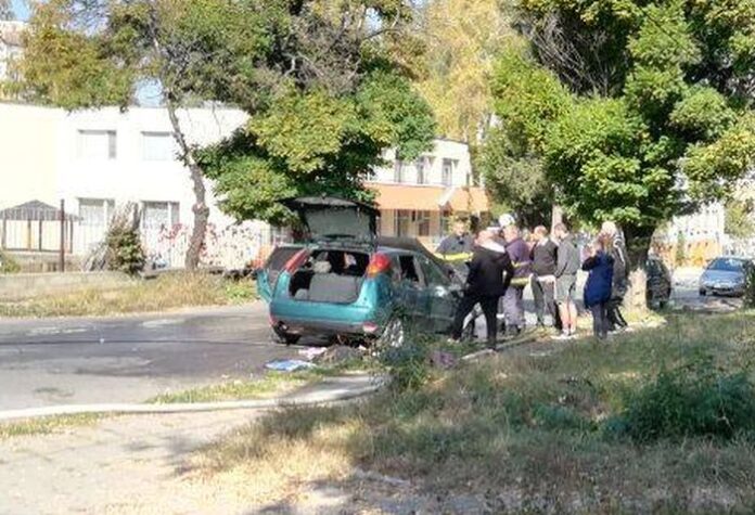 Форд горя в близост до детска градина в Кюстендил