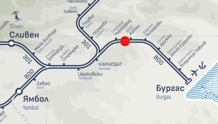 Пламна бързият влак от София за Бургас