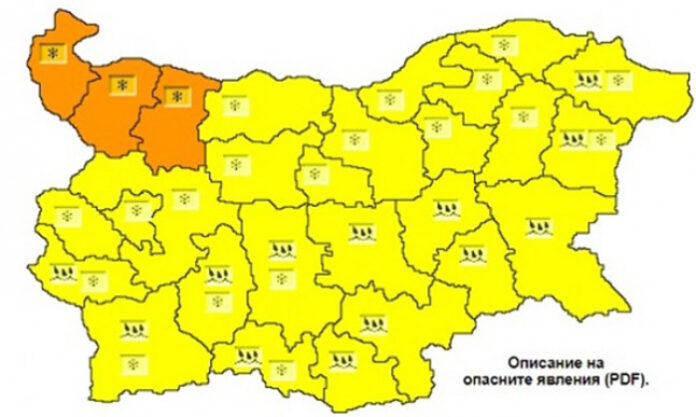 Оранжев код за сняг в Северозападна България, ще натрупа до 40 см