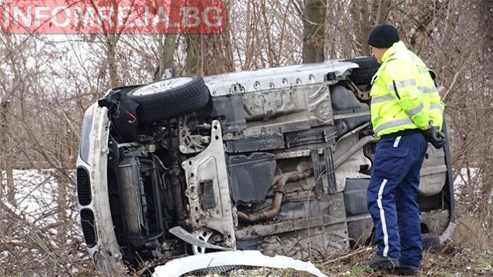 БМВ катастрофира на Е-79 край Мурсалево
