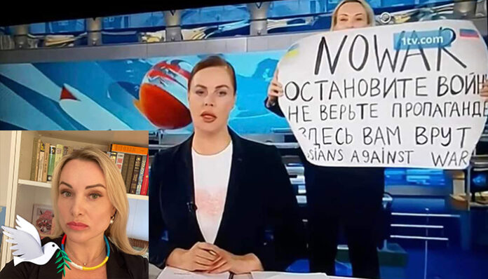 "Спрете пропагандата" в Первий канал, Марина Овсянникова е в неизвестност