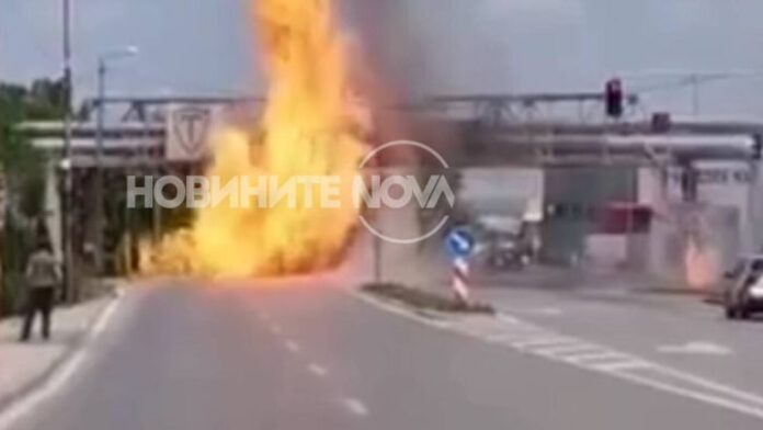 Взрив на газопровод на натоварен булевард във Враца