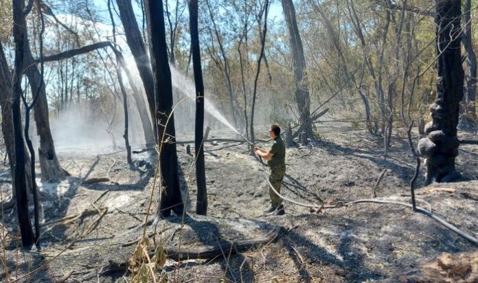 Хеликоптер Ми-17 се включва в гасенето на пожар при старозагорското село Полски градец