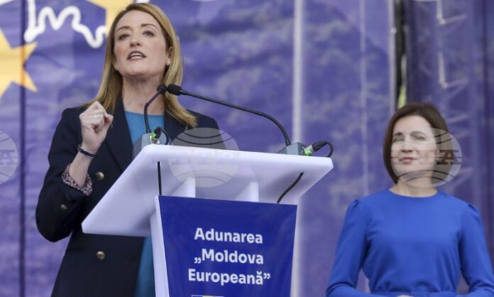 Председателката на Европейския парламент осъди вандалската проява срещу Дома на Европа в София