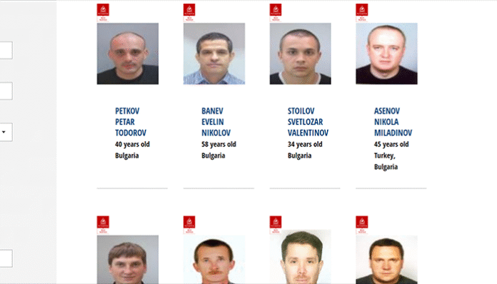 Българска слава: Интерпол издирва 43-ма сънародници, повечето за убийства
