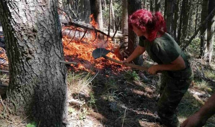 23-ма военни отново са на пожара в Славянка