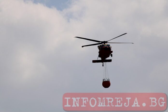 Хеликоптери и днес ще помагат в гасенето на пожара в Рила