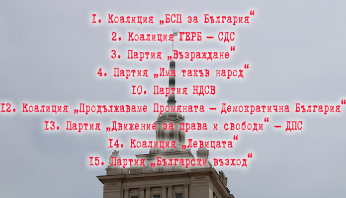 Изтеглиха номерата! Как ще изглежда бюлетината за 2 април?