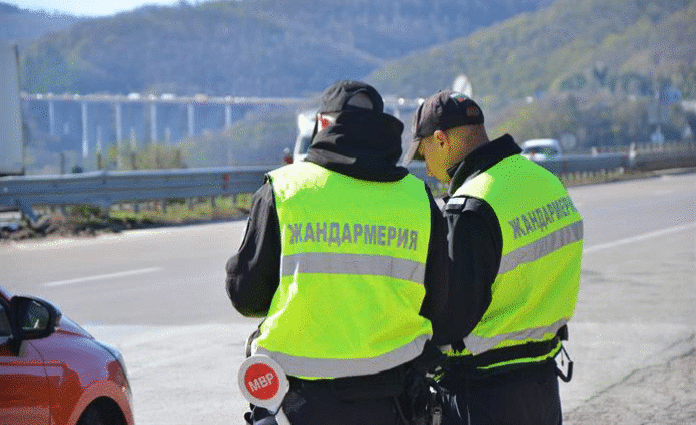Жандармерията установи 343 нарушения по пътищата за седмица