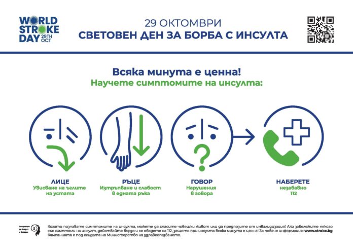 На 29 октомври отбелязваме Световния ден за борба с инсулта