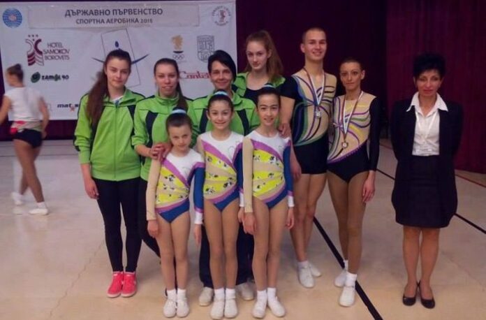 Отлично представяне за СК по аеробика „Тонук“ на държавното първенство в Боровец