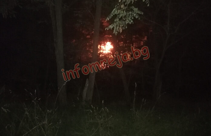 Пожар пламна на алея „Бачиново“ в Благоевград