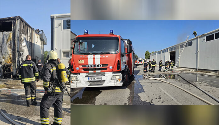 Пожар унищожи склад в Пловдив
