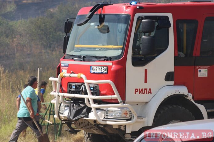 Пожарът в Блажиево обхвана 480 дка