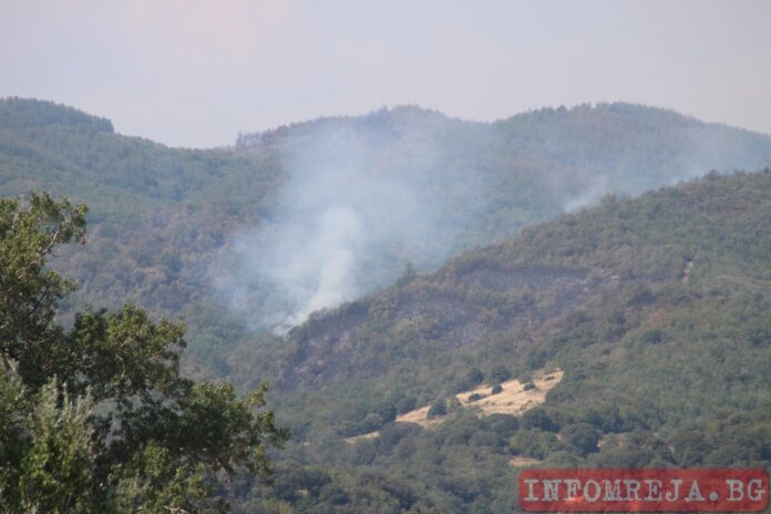 Пожарът в Малешево: Два наши хеликоптера гасят