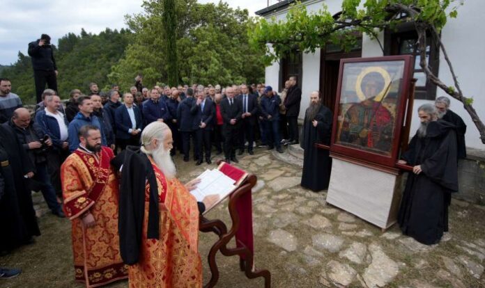 Премиерът и българската делегация участваха в празника на  манастира „Св. Георги Зограф“