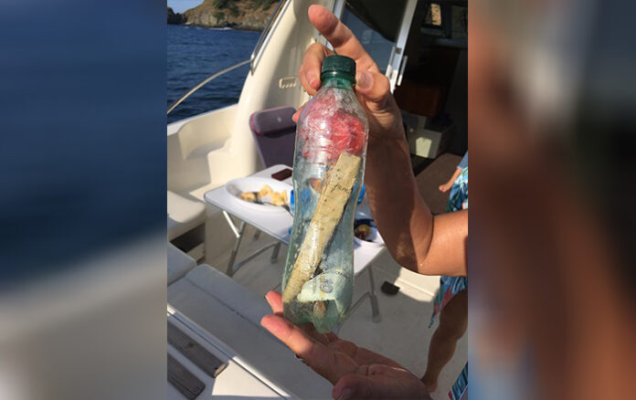Рибар откри писмо в бутилка в Черно море