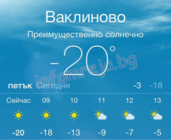 Сибирски студ в Сатовчанско