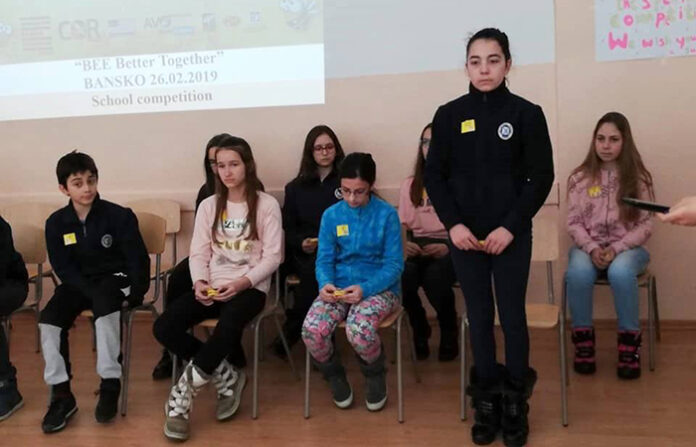 Средно училище в Банско участва в състезанието Spelling Bee 2019