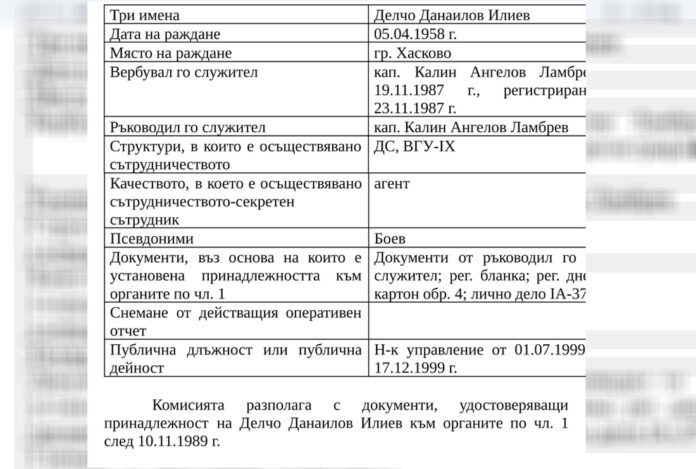 Бащата на Деян Илиев-Мексиканеца се оказа високопоставен агент на ДС