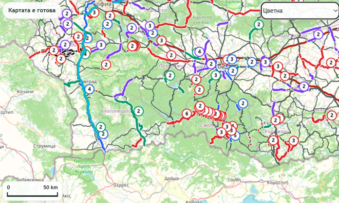Област Благоевград в топ три на най-добри пътища в България