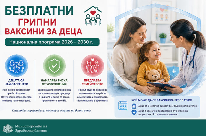 Безплатни грипни ваксини за децата от тази есен