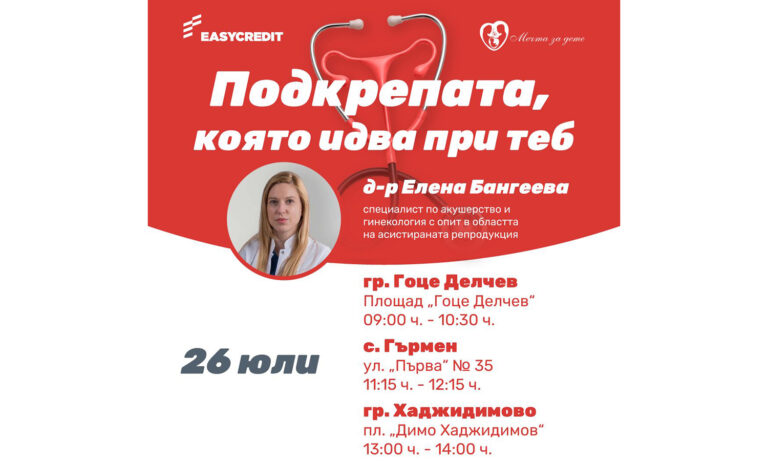 Специалисти по репродуктивна медицина гостуват на Петрич, Гоце Делчев, Гърмен и Хаджидимово