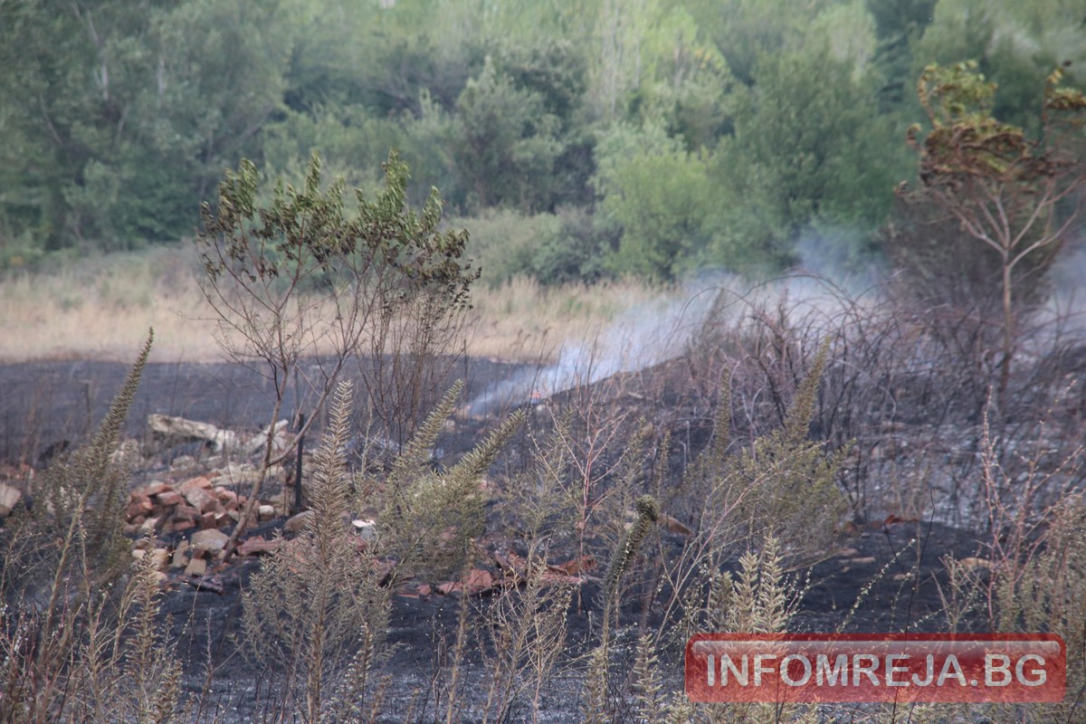 Пожарът край Дупница обхвана 67 дка, гасят го и днес Пожарът край Дупница обхвана 67 дка, гасят го и днес - Инфомрежа