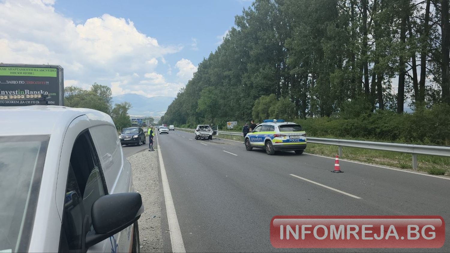 ПТП на входа на Банско! Сблъскаха се джип и пикап ПТП на входа на Банско! Сблъскаха се джип и пикап - Инфомрежа